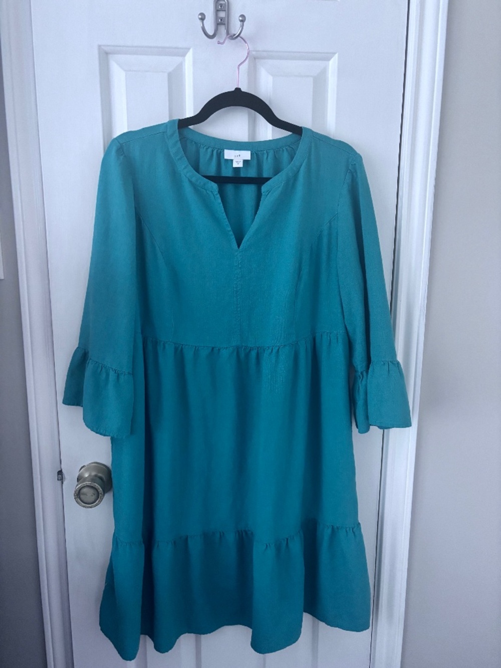 JJill Emerald Green Linen Dress